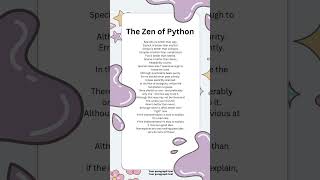 Zen of Python Explained | Python Coding Facts | Tutorials in Depth  #python #coding #learnpython