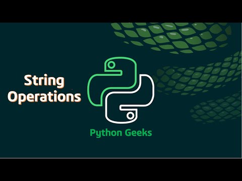 3. Python - String Operations