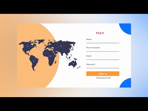 Sign in Form Using Html and Css.