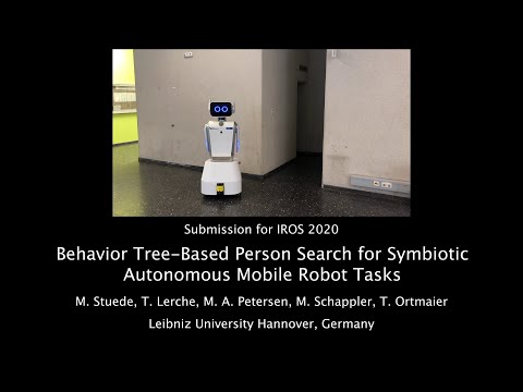 Behavior Tree-Based Person Search for Symbiotic Autonomous Mobile Robot Tasks