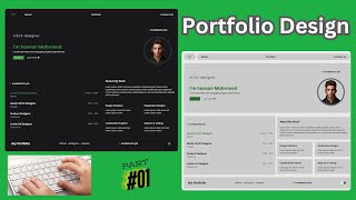 Responsive Personal Portfolio Design | step-by-step Development | HTML  CSS JS | Part #01 | Tutorial