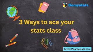 3 ways to ace your Stats class | Do My Stats #statistics #onlineclasses #usa #homework