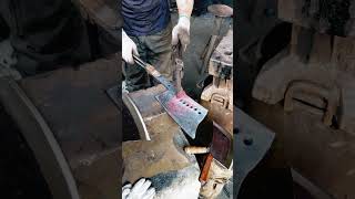 Asian meat cleaver knife forging process #machine #efficiencytools  #goodtools #short #viral