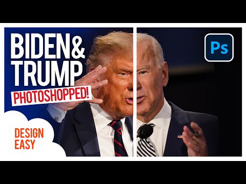 Does Joe Biden's Face Fit On Donald Trump - Photoshop Hybrids! #shorts