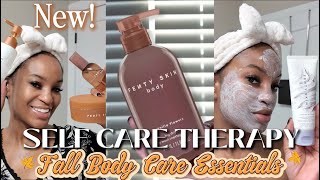 FENTY INSPIRED SALTED CARAMEL + VANILLA FALL SHOWER ROUTINE + REVIEW OF NEW FENTY BODY COLLECTION