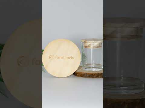How to make a candle cup lid? What materials are available for selection? #wooden #bamboo #candle