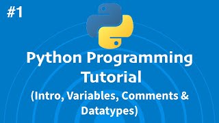 Python programming tutorial - Variables, Datatypes & Comments