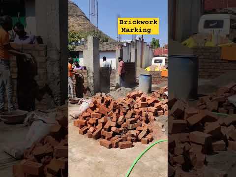 Brickwork Marking #construction #brickwork #housedesign