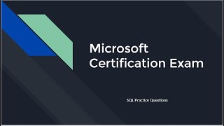Microsoft Exam 98-364 - Database Fundamentals Exam Prep