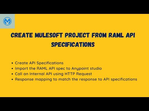 Create MuleSoft Project by importing the RAML API Specifications  in 2 different ways