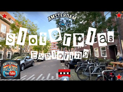 Amsterdam Bicycle Video 55 Sloterplas riding to Mercatorbuurt Easy Afternoon Silent Shot 4K 19/10/24