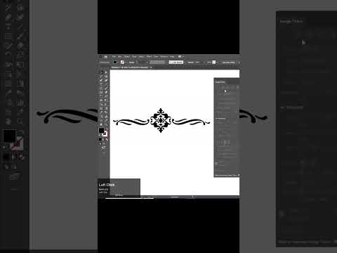 Image trace in adobe illustrator. Raster to vector #shorts #illustrator