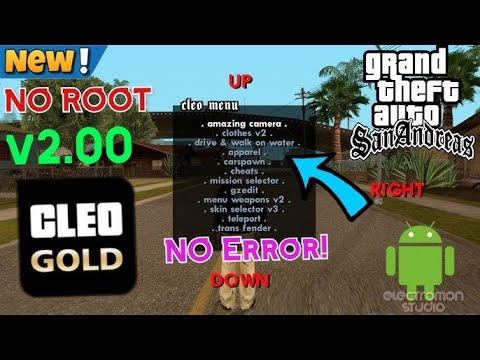 Cleo Cheats for GTA San Andreas Android 13,14 without root or shizuku