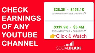 How To See Any YouTube Channel Earnings || 🗯️ A Simple Tricks....
