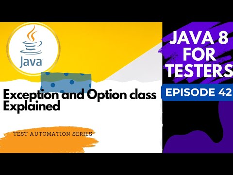 Java 8 for Testers #42 Exception Theory