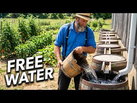 How the Amish Store Rainwater to Keep Their Garden Green All Summer