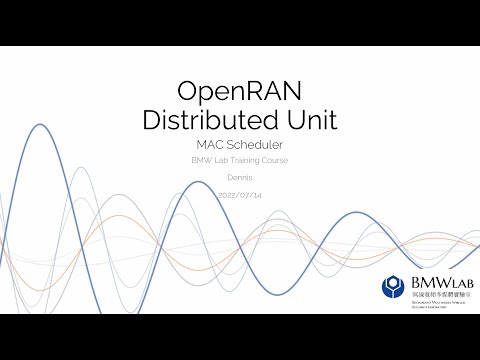 [Training course] O-DU Scheduler (O-RAN Software Community)