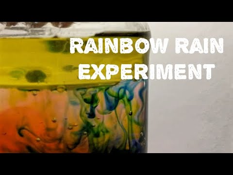 DIY Science Activity | Rainbow Rain Experiment