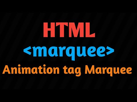 Marquee html || Marquee tag kya hota hai || marquee tag ka Este male kaise kare in html #marqueetag