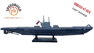 COBI The Lost Submarine U-47 VII B  4828 Brick Speed Build Review 2022