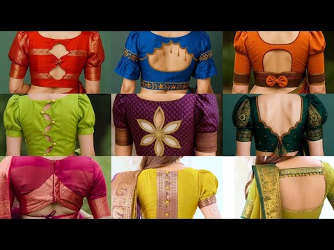 😍 30 beautiful back neck blouse designs 2026/ blouse designs 