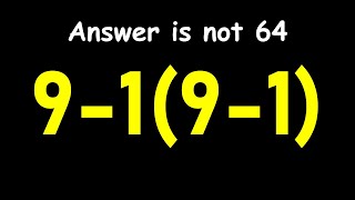 Only 1 in 5 Can Solve This Math Problem!