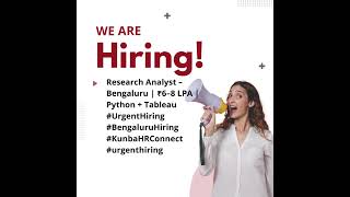 IT Job 13092025 | Kunba HR Connect | Apply Now  #itjobs