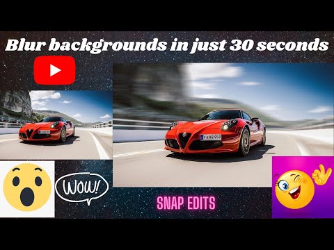 Blur backgrounds in just 30 seconds or change background colour.. must watch for saving Time🔥🔥
