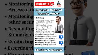 Security officer important duties| सिक्युरिटी ऑफिसर कि ड्युटीस | #shorts #tranding #security