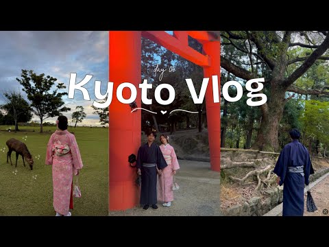 Japan Vlog 🇯🇵 | exploring Nara deer park 🦌 renting yukata's, famous mochi, night market & more..