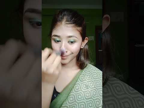 Saraswati Puja look✨II easy smokey eye II #sasha_beauty #saraswatipujalook