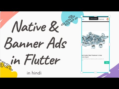 How to add ads in flutter app | Native and Banner Ads in Flutter | Flutter Ad Mob |  Hindi Tutorial