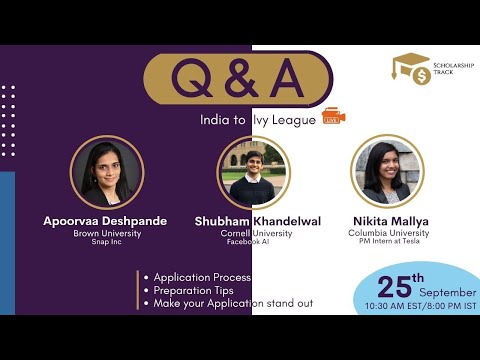 Live Q&A - Ivy League Panel