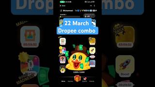 Today Dropee 22 March Combo card | Daily Dropee combo card update | Dropee combo