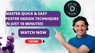 Master Quick & Easy Poster Design Techniques in Just 10 Minutes! #photoshop #poster #design