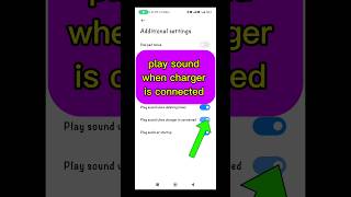 Turn on play sound when charger is connected | Charging sound ko kaise enable kry #shorts