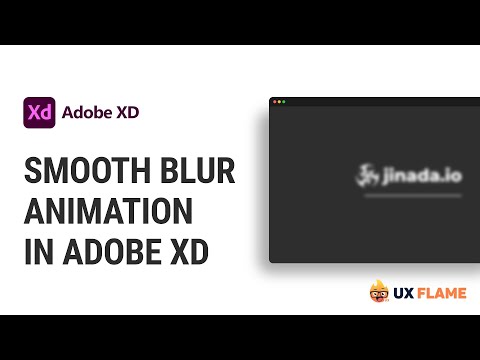 Smooth Blur Animation in Adobe XD - UX Flame