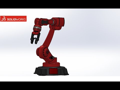 SolidWorks Tutorial | #8 Robot Arm 4DOF - Cánh tay Robot 4 bậc tự do: Assembly