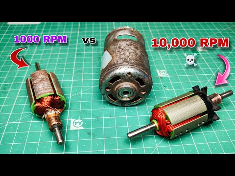 i Rewind a slow 775 dc Motor for 10,000 RPM's ☠️