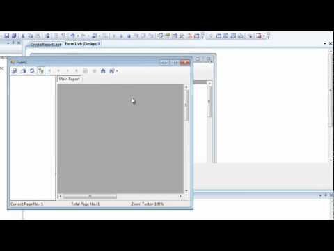 Creating Crystal Report in Visual Basic 2008