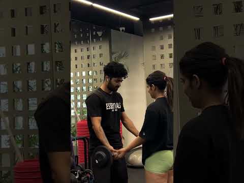 Workout with her💛#shorts #chamkila #fitness