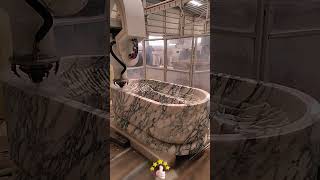 Manufacturing process of marble bathtubs 🛁🧊💎👨‍🔧🏭