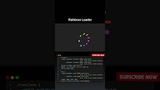 Rainbow Loader in 15 Seconds! 🌈 | CSS Animation Magic ✨