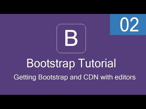 02- Getting Bootstrap and CDN with editors