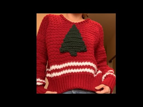 Crochet Christmas Sweater Tutorial