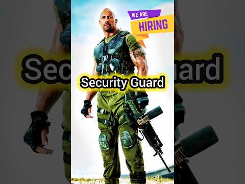 we are hiring security guard #youtubeshorts #jobjob #viralshorts #shorts #youtube