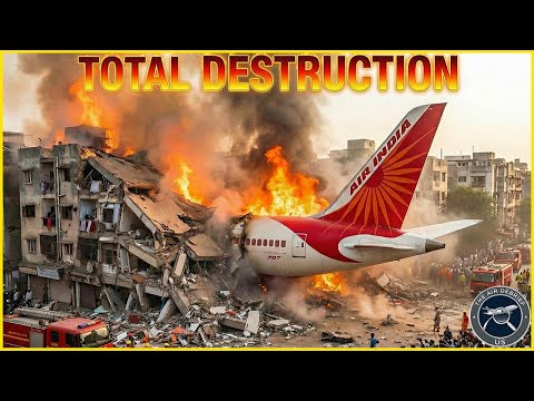 IT'S ON FIRE - Air India 171 Disaster [Real Video]