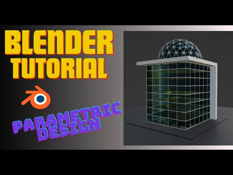 BLENDER TUTORIAL !!! (BASIC PARAMETRIC DESIGN)(blender videos) #architecture #blender #3d #design