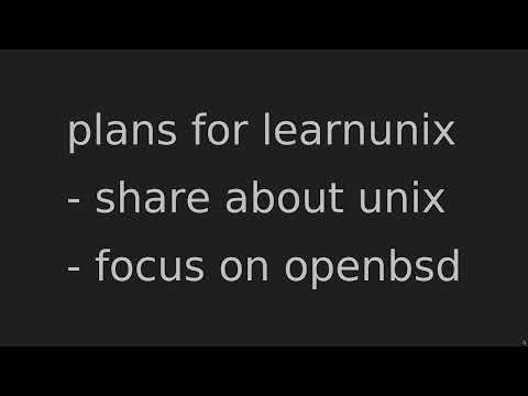 learnunix - channel intro