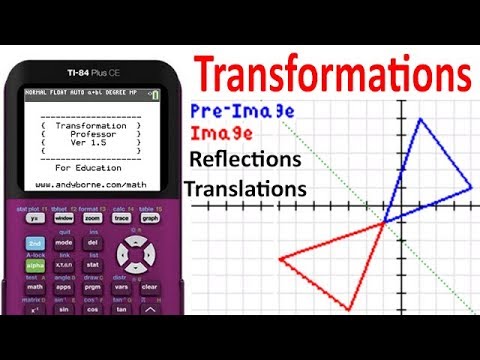 TI-84 Geometry Reflections Translations